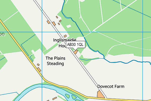 AB30 1QL map - OS VectorMap District (Ordnance Survey)