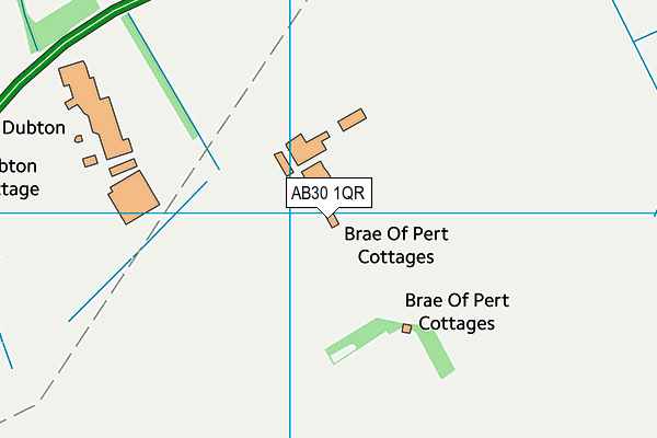 AB30 1QR map - OS VectorMap District (Ordnance Survey)
