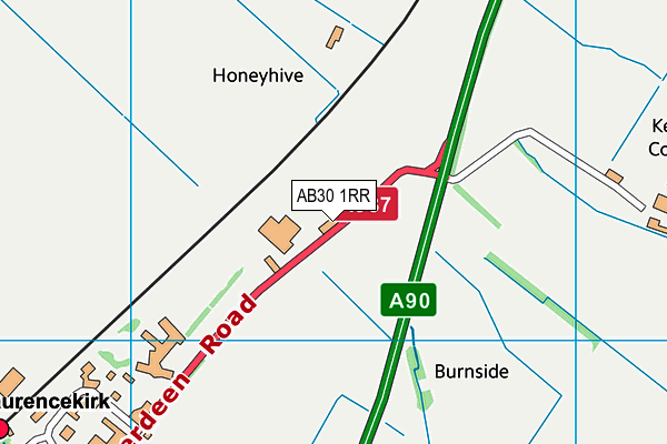 AB30 1RR map - OS VectorMap District (Ordnance Survey)