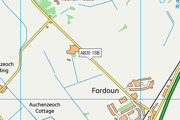 AB30 1SB map - OS VectorMap District (Ordnance Survey)