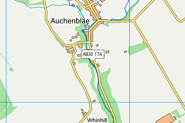 AB30 1TA map - OS VectorMap District (Ordnance Survey)