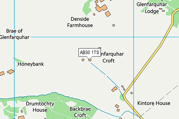 AB30 1TS map - OS VectorMap District (Ordnance Survey)