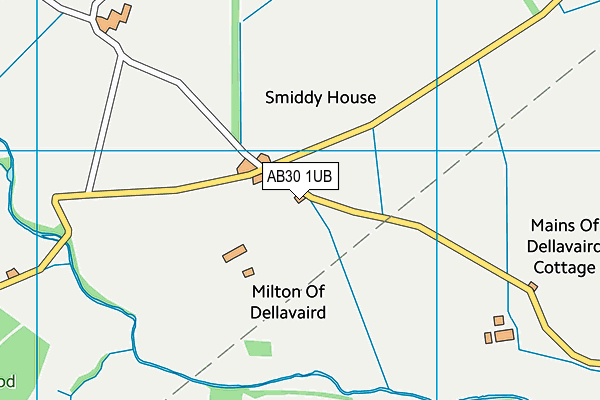 AB30 1UB map - OS VectorMap District (Ordnance Survey)