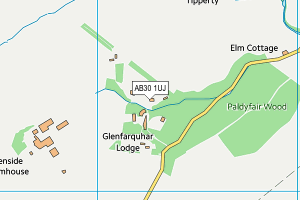 AB30 1UJ map - OS VectorMap District (Ordnance Survey)