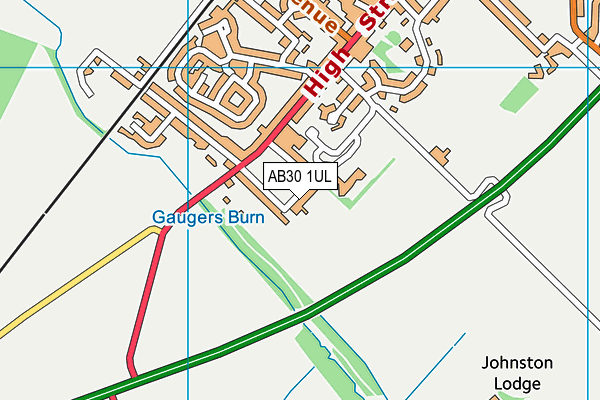 AB30 1UL map - OS VectorMap District (Ordnance Survey)