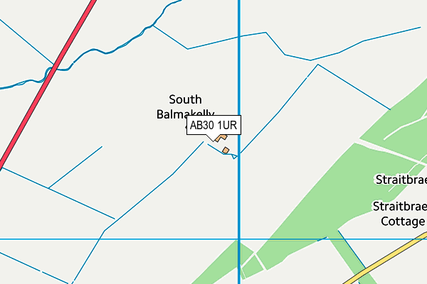 AB30 1UR map - OS VectorMap District (Ordnance Survey)