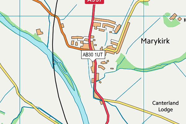 AB30 1UT map - OS VectorMap District (Ordnance Survey)