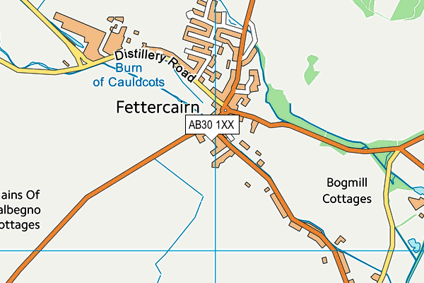 AB30 1XX map - OS VectorMap District (Ordnance Survey)