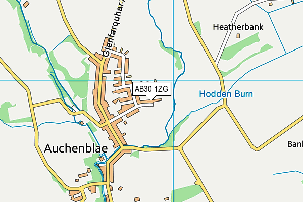 AB30 1ZG map - OS VectorMap District (Ordnance Survey)