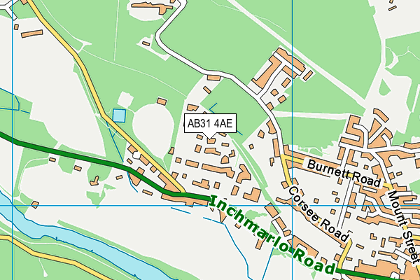 AB31 4AE map - OS VectorMap District (Ordnance Survey)