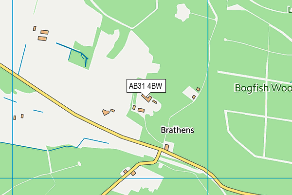 AB31 4BW map - OS VectorMap District (Ordnance Survey)
