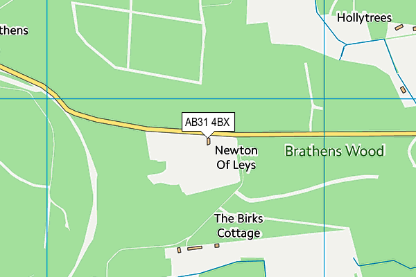 AB31 4BX map - OS VectorMap District (Ordnance Survey)