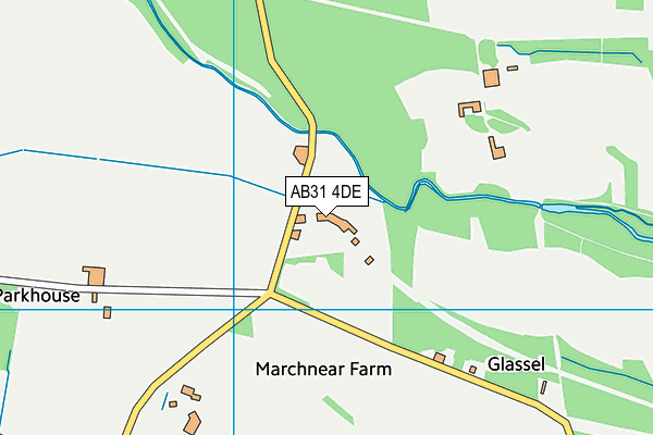 AB31 4DE map - OS VectorMap District (Ordnance Survey)