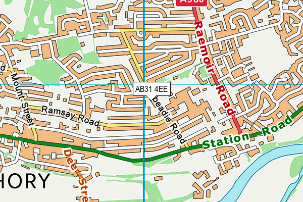 AB31 4EE map - OS VectorMap District (Ordnance Survey)