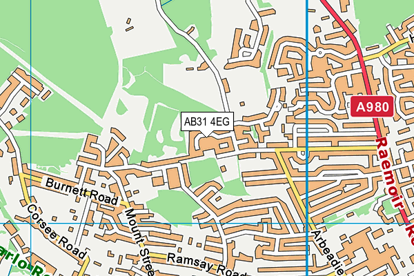 AB31 4EG map - OS VectorMap District (Ordnance Survey)