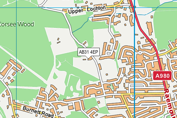 AB31 4EP map - OS VectorMap District (Ordnance Survey)