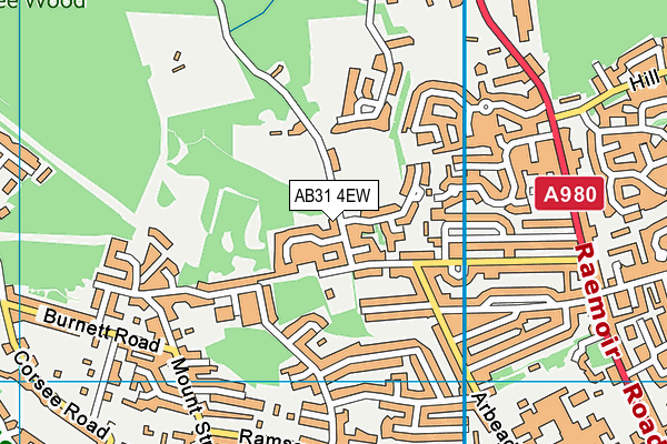 AB31 4EW map - OS VectorMap District (Ordnance Survey)