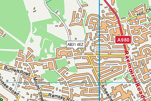 AB31 4EZ map - OS VectorMap District (Ordnance Survey)