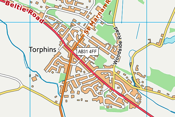AB31 4FF map - OS VectorMap District (Ordnance Survey)