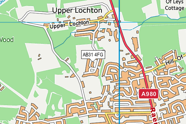AB31 4FG map - OS VectorMap District (Ordnance Survey)