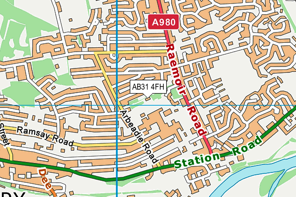 AB31 4FH map - OS VectorMap District (Ordnance Survey)