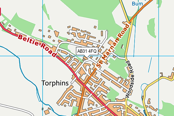 AB31 4FQ map - OS VectorMap District (Ordnance Survey)