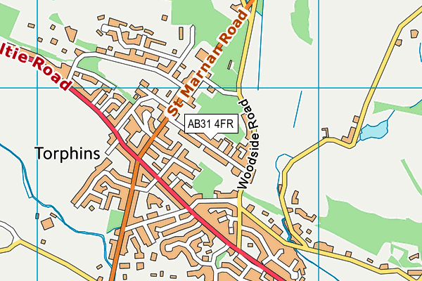 AB31 4FR map - OS VectorMap District (Ordnance Survey)