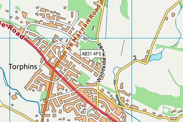 AB31 4FS map - OS VectorMap District (Ordnance Survey)