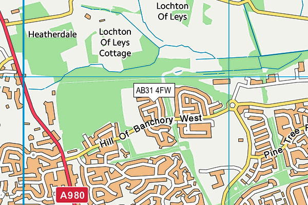 AB31 4FW map - OS VectorMap District (Ordnance Survey)