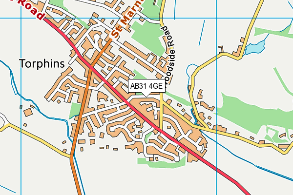 AB31 4GE map - OS VectorMap District (Ordnance Survey)