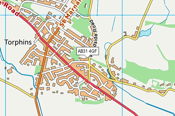 AB31 4GF map - OS VectorMap District (Ordnance Survey)