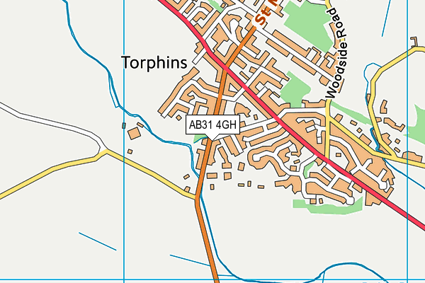 AB31 4GH map - OS VectorMap District (Ordnance Survey)