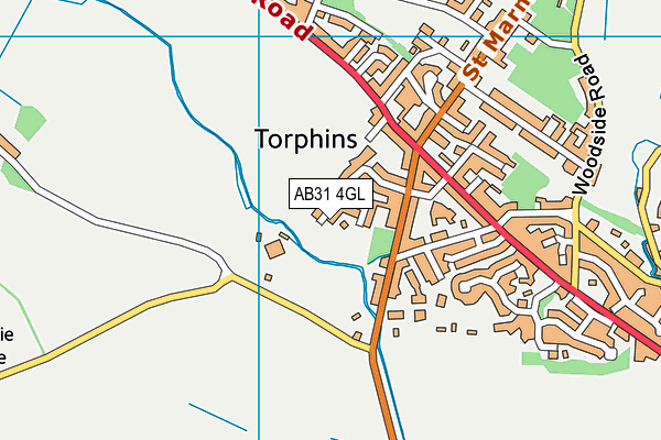 AB31 4GL map - OS VectorMap District (Ordnance Survey)