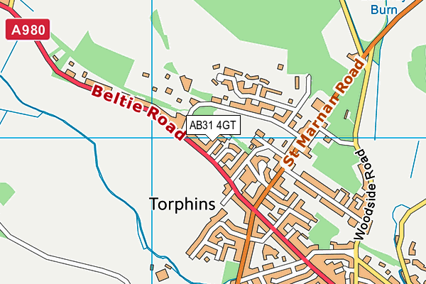 AB31 4GT map - OS VectorMap District (Ordnance Survey)