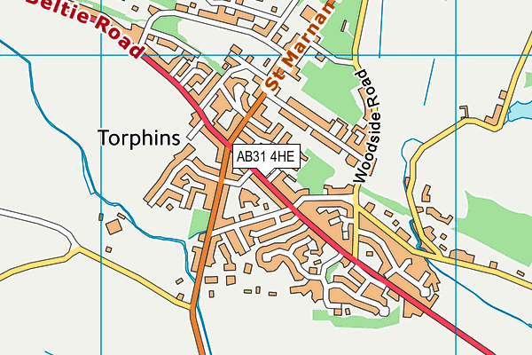 AB31 4HE map - OS VectorMap District (Ordnance Survey)