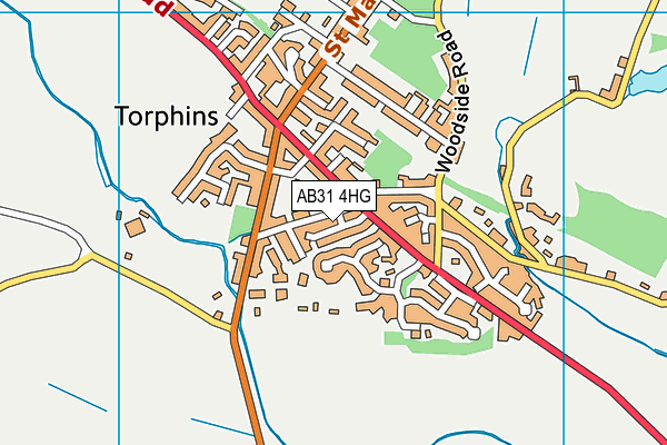 AB31 4HG map - OS VectorMap District (Ordnance Survey)