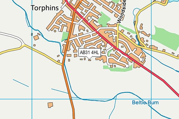 AB31 4HL map - OS VectorMap District (Ordnance Survey)