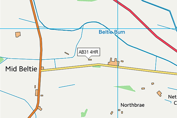 AB31 4HR map - OS VectorMap District (Ordnance Survey)