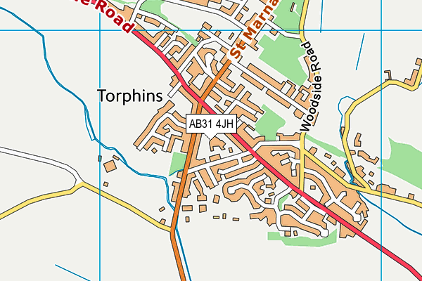 AB31 4JH map - OS VectorMap District (Ordnance Survey)