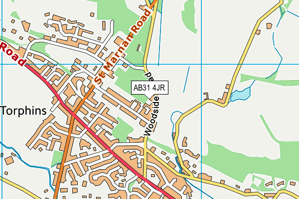 AB31 4JR map - OS VectorMap District (Ordnance Survey)