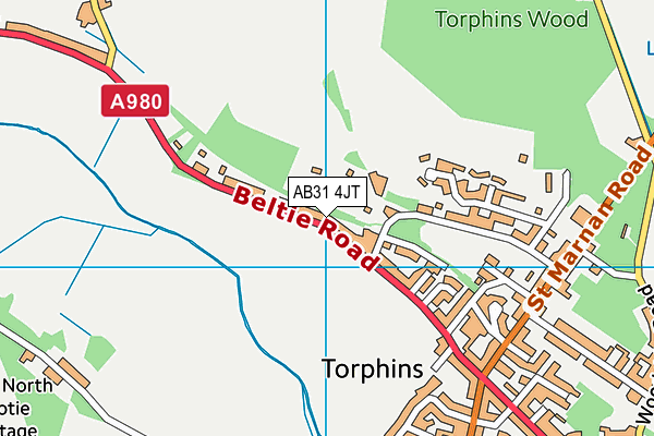Map of SUNSHINE NURSERY TORPHINS LIMITED at district scale