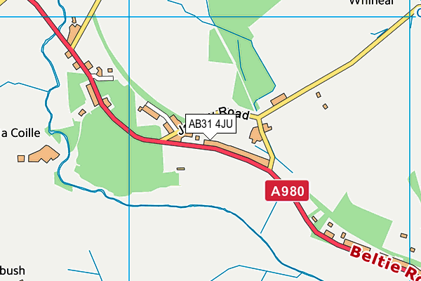 AB31 4JU map - OS VectorMap District (Ordnance Survey)