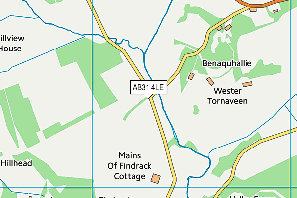 AB31 4LE map - OS VectorMap District (Ordnance Survey)