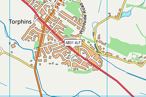 AB31 4LF map - OS VectorMap District (Ordnance Survey)
