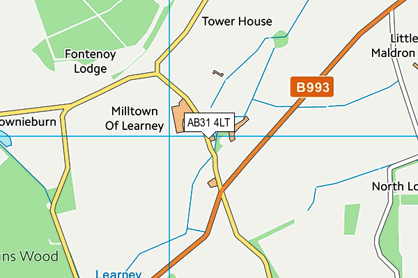 AB31 4LT map - OS VectorMap District (Ordnance Survey)