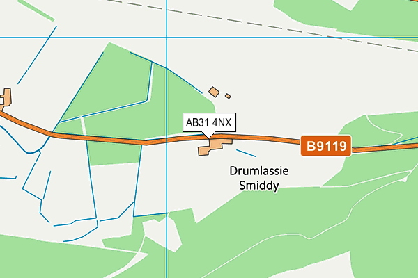 AB31 4NX map - OS VectorMap District (Ordnance Survey)