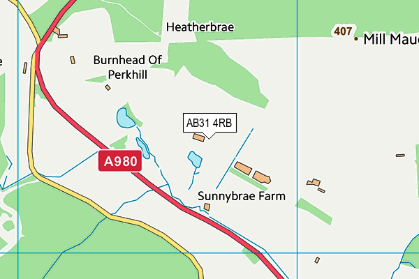 AB31 4RB map - OS VectorMap District (Ordnance Survey)