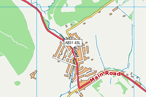 AB31 4SL map - OS VectorMap District (Ordnance Survey)