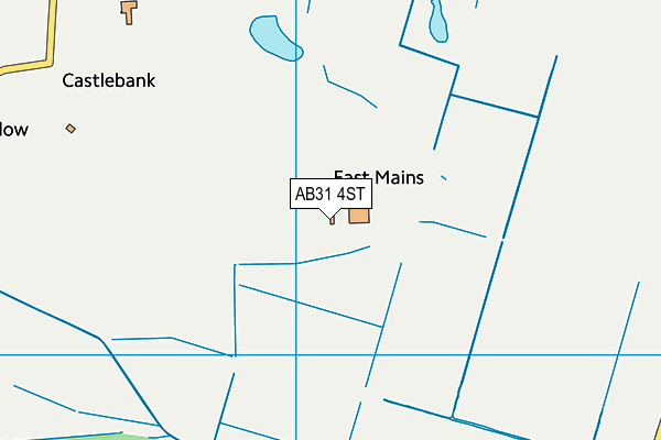 AB31 4ST map - OS VectorMap District (Ordnance Survey)