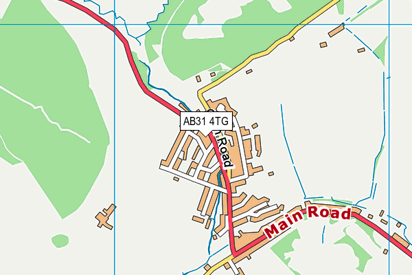 AB31 4TG map - OS VectorMap District (Ordnance Survey)